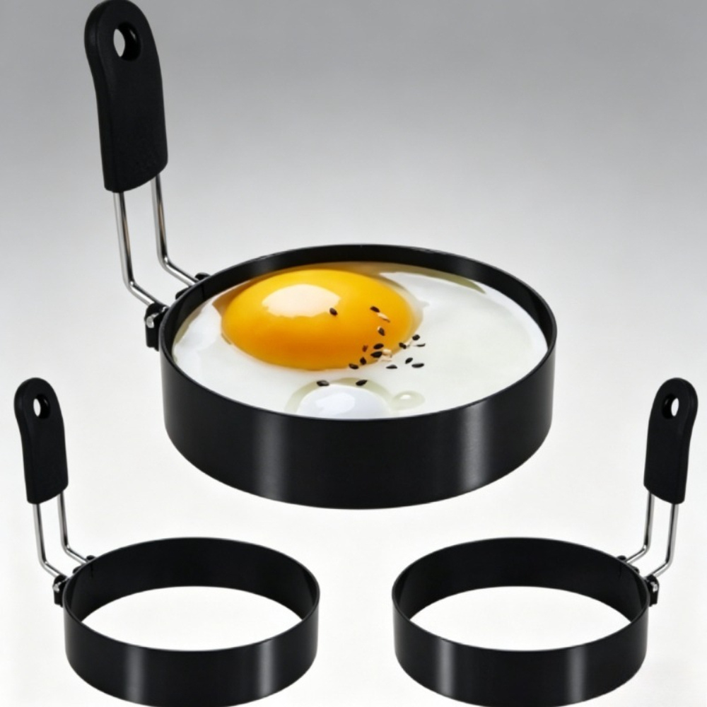 Breakfast Sandwich Maker - Anti-verbrandingsring voor gebakken eieren, roestvrij staal,