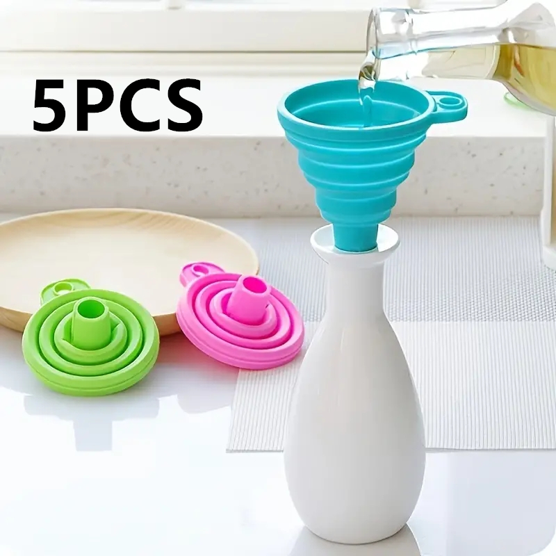 Kitchen Gadgets Small - Siliconen opvouwbare trechter Multifunctionele draagbare mini-keuken