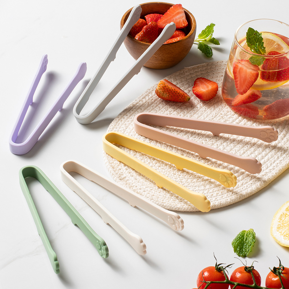 Kitchen Hanging Gadgets - Leuke Kat Poot Siliconen Voedseltangen Veelkleurige