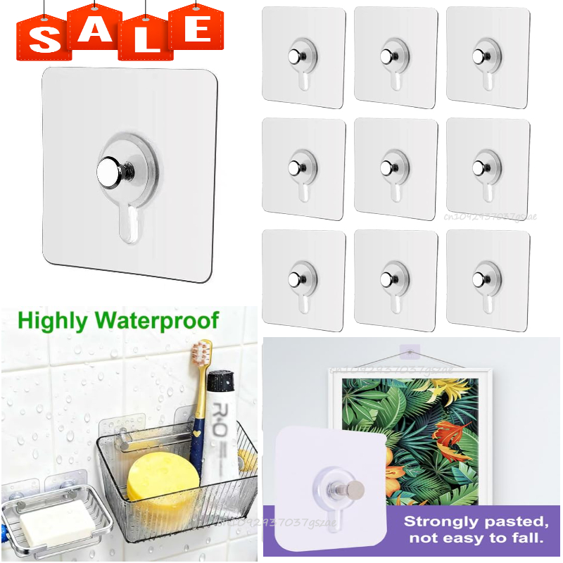 Kitchen Gadgets Rack - Fotolijsthaken Opbergrek Schroefhouders Deurhanger Zelfklevende multifunctionele