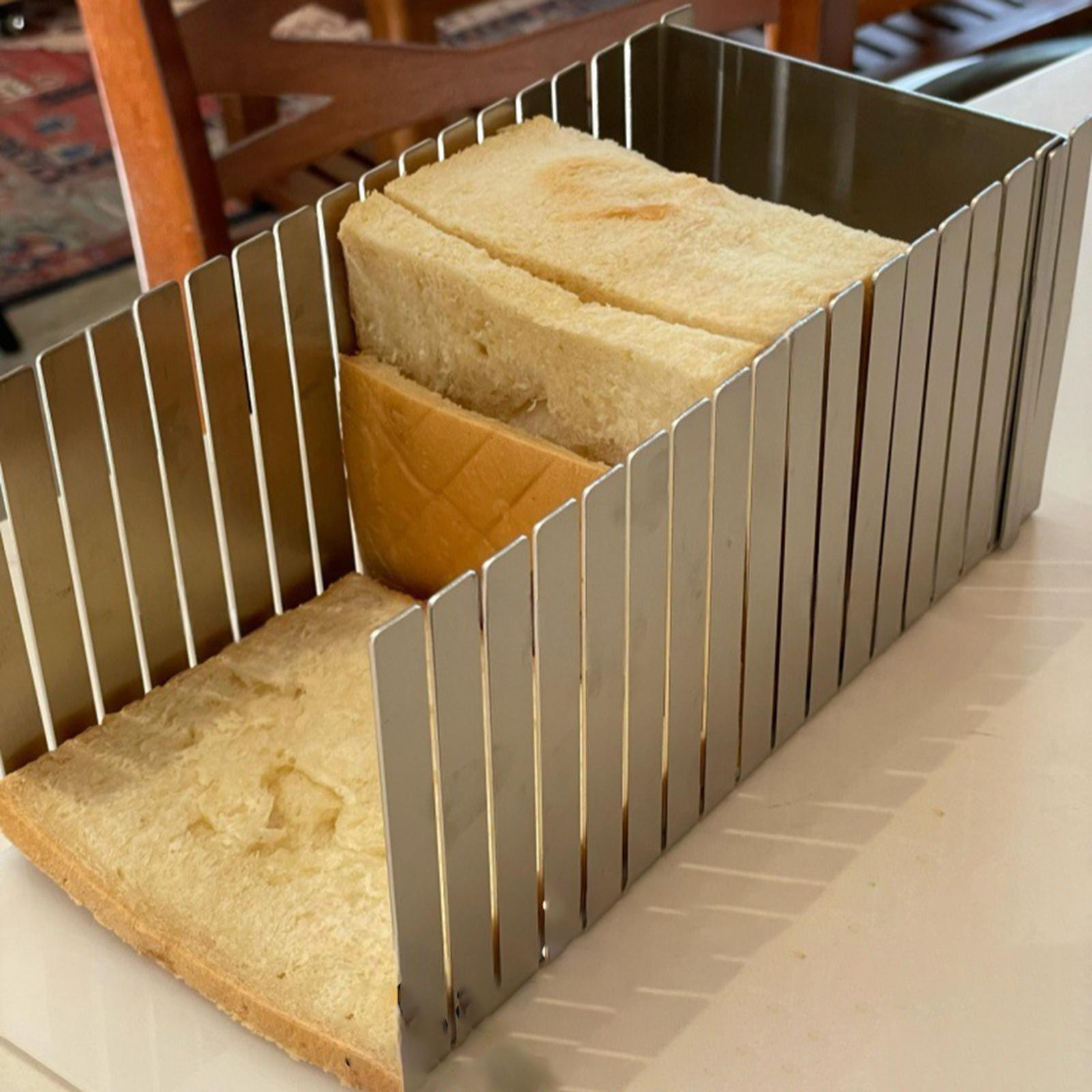 Kitchen Gadgets Guide - Roestvrijstalen broodsnijmachine Keukengadget Bakgereedschap Snijgids Broodsnijgids
