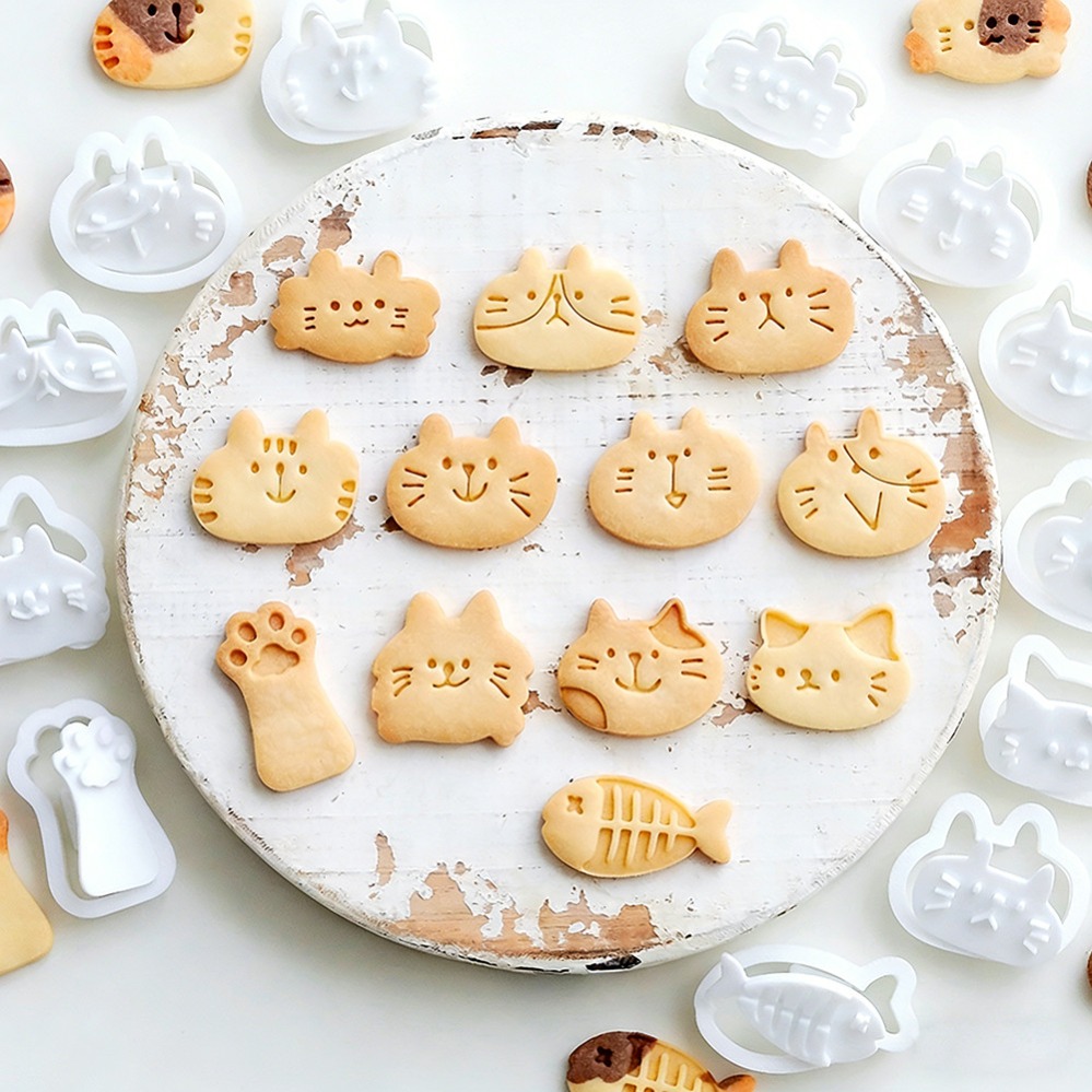 Kitchen Hanging Gadgets - Schattige Kitten DIY Stempel Koekjesvormpjes Bakvorm