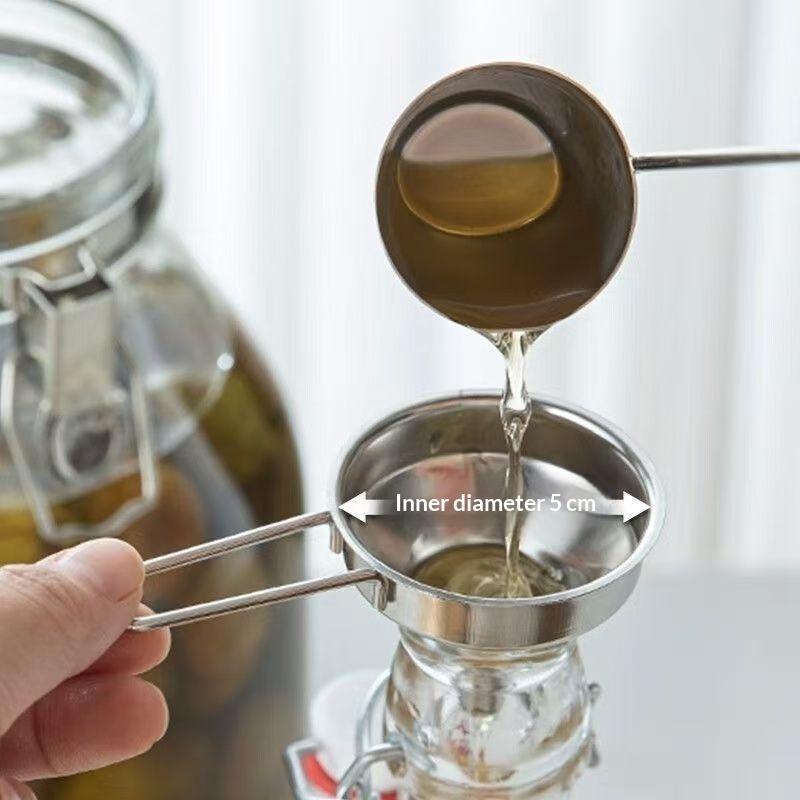 Kitchen Gadgets Small - Roestvrijstalen trechter met handvat Kleine metalen
