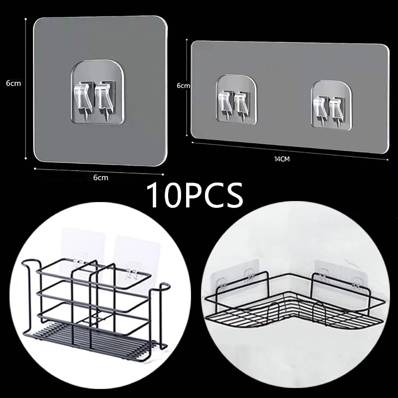 10Pcs Transparant Opknoping Pl - Kitchen Gadgets Rack recensie en prijs