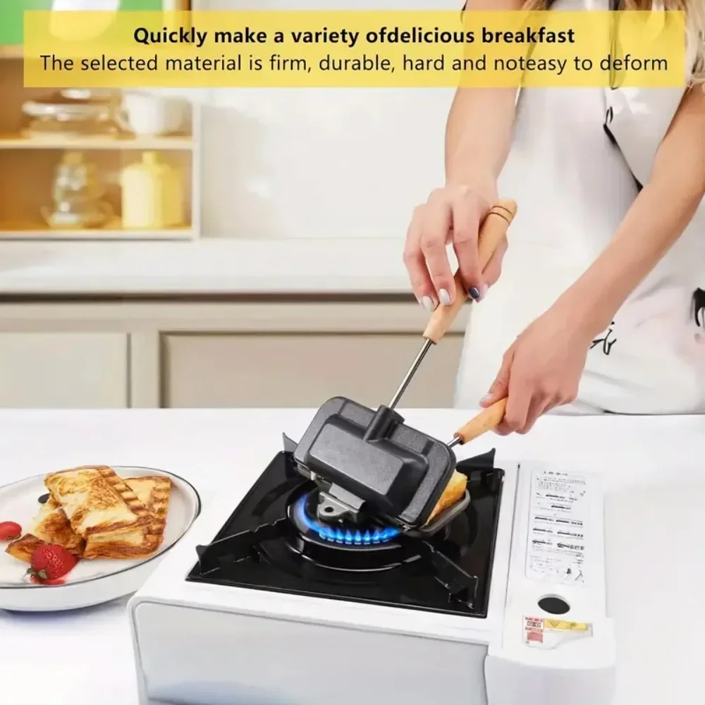 Dubbelzijdige Sandwichpan met  - Breakfast Sandwich Maker recensie en prijs