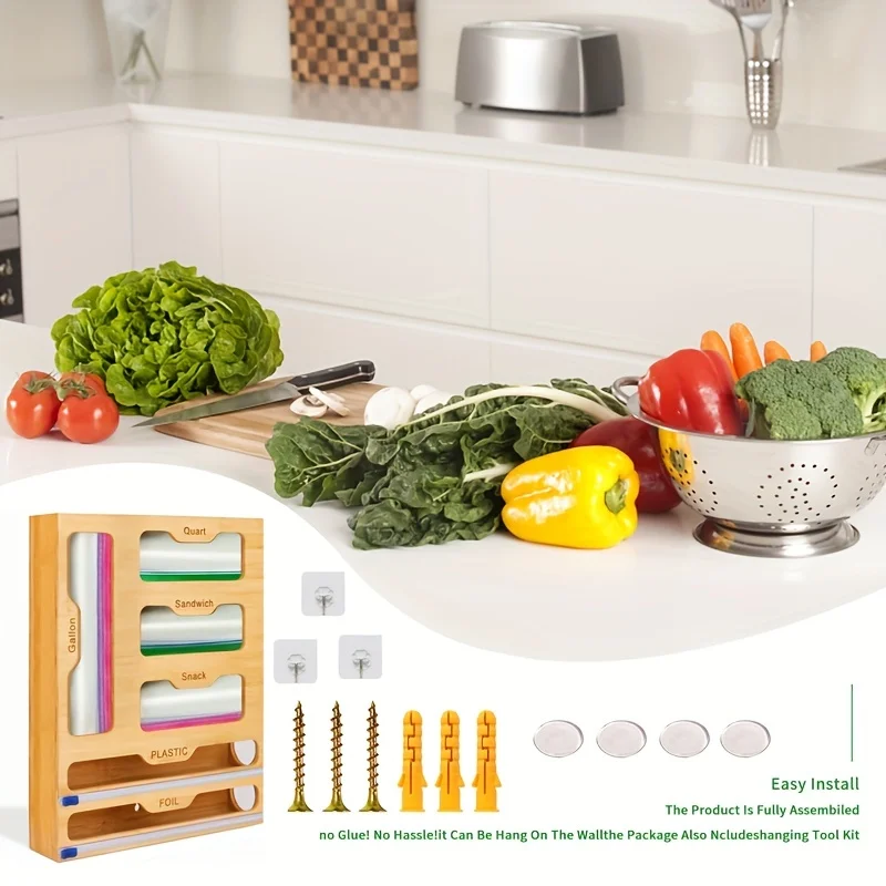 Keukenopslagplank Plastic Wrap - Kitchen Gadgets Rack recensie en prijs